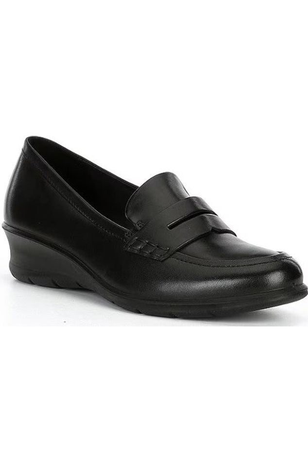 Ecco deals black loafers