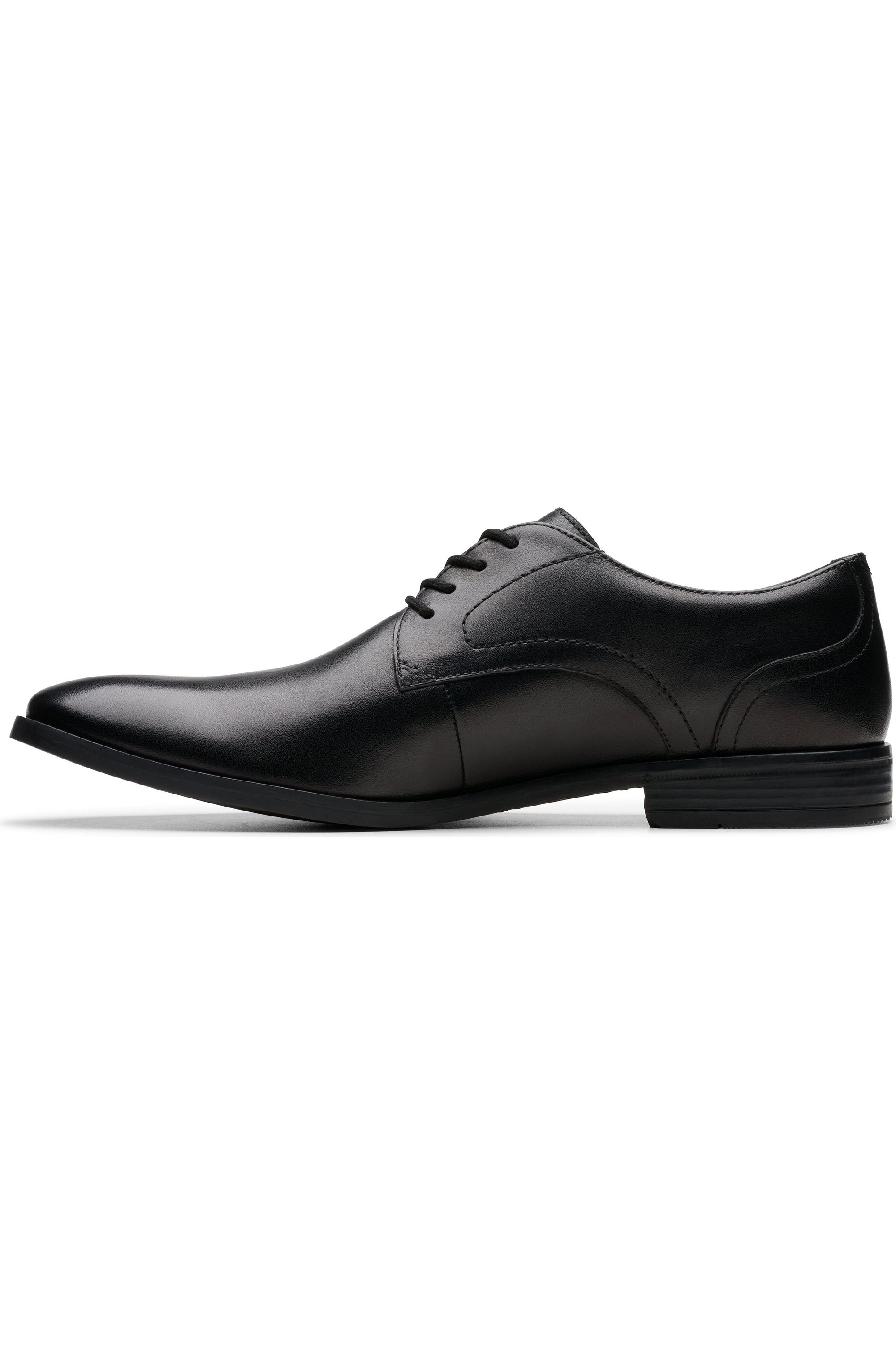 Clarks Brandon Lace in Black Leather