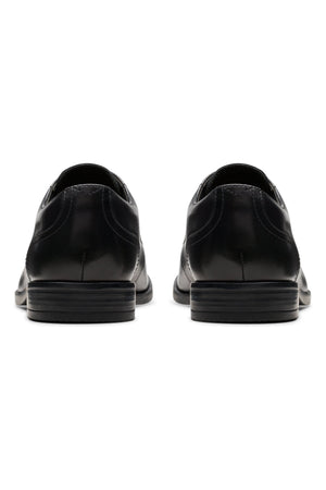 Clarks Brandon Lace in Black Leather