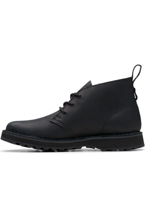 Clarks Solsbury DB in Black Leather