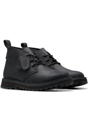 Clarks Solsbury DB in Black Leather