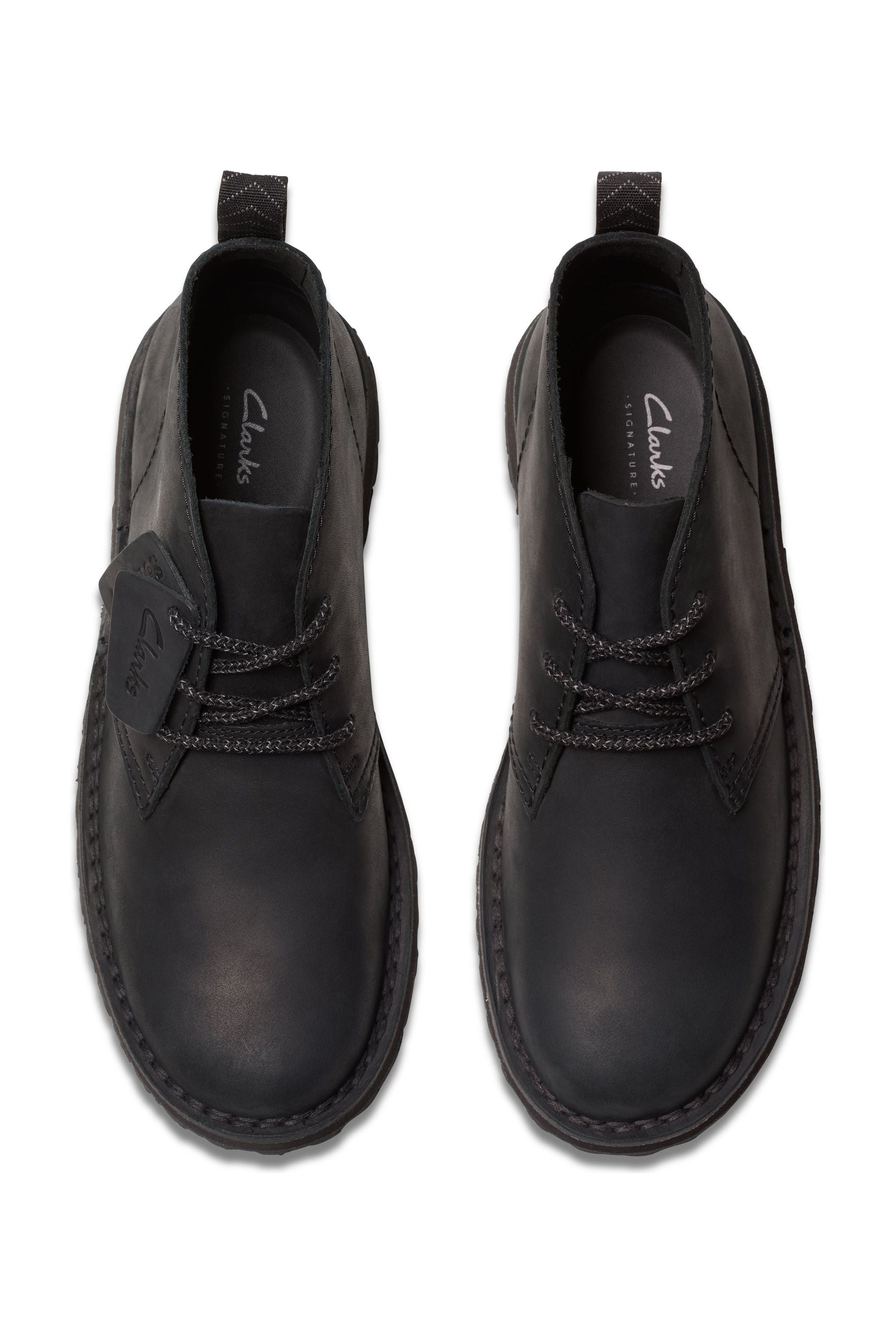 Clarks Solsbury DB in Black Leather