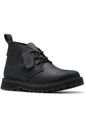 Clarks Solsbury DB in Black Leather