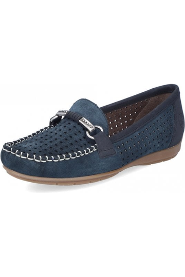 Rieker Ladies Shoes 40253 14 in Blue