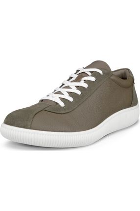 Ecco Mens sneaker 537754-55894 in Green Leather