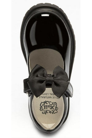 Lelli Kelly School Shoes LK8661 Maisie in Black Patent