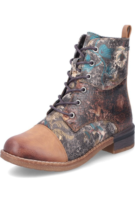 Rieker Ladies boots 94611 -90 brown multi