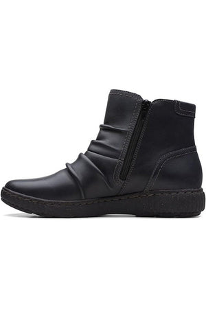 Clarks Ladies Boots CarolineOrchid in Black Leather