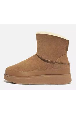 FitFlop GEN-FF  Mini Double-Faced Shearling Boots Tan