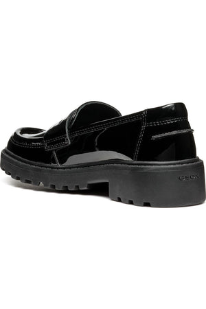 Geox J3620C J.Casey.G.C in Black Patent