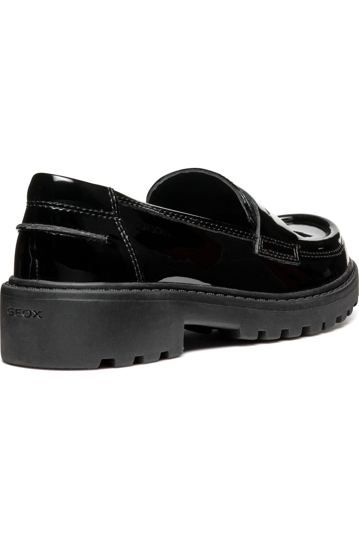 Geox J3620C J.Casey.G.C in Black Patent