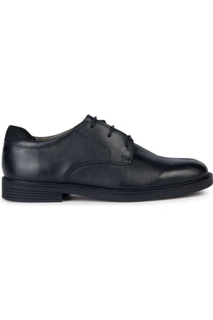 Geox Zheeno J36LAA black school shoes