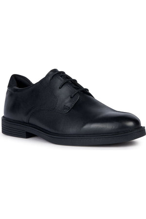 Geox Zheeno J36LAA black school shoes