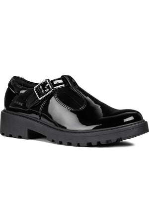 Geox Casey J8420E black patent