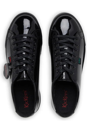 Kickers Tovni Lacer black patent