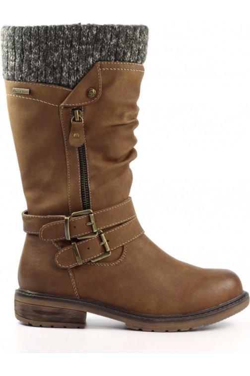 Lunar Peyton Tan Waterproof Boot GLB134