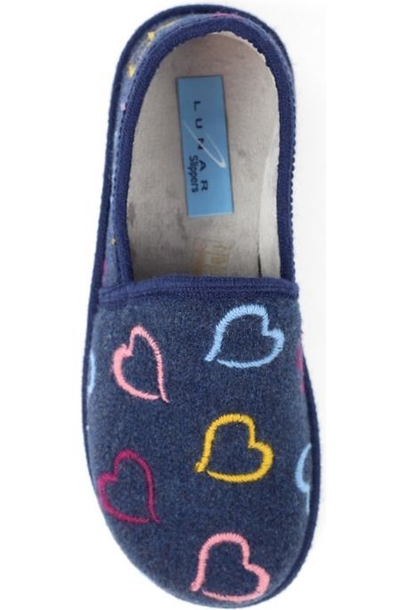 Lunar Joyful Navy Slipper KLS134