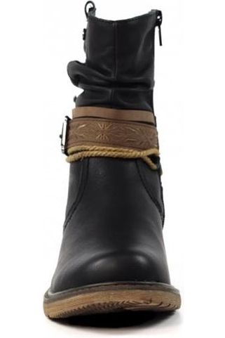 Lunar Veronica Black Waterproof Boot GLB145