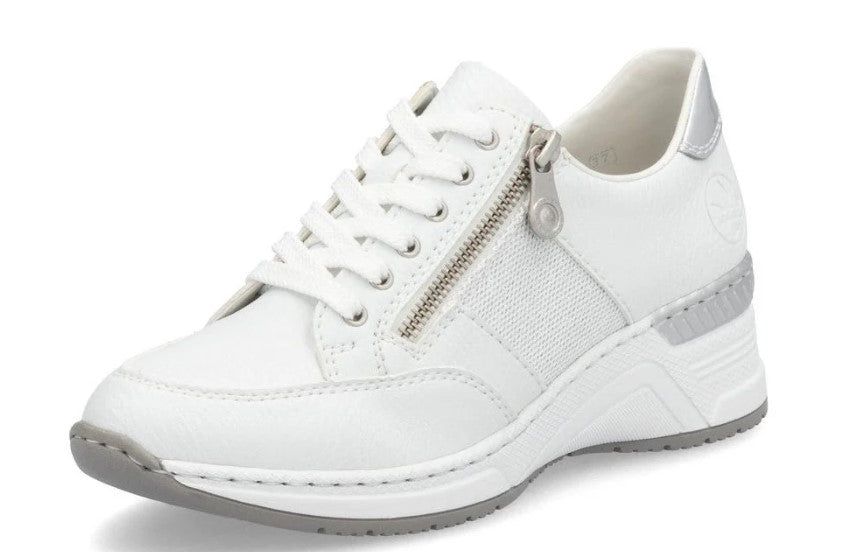 Rieker Ladies trainer N4322-80 in White