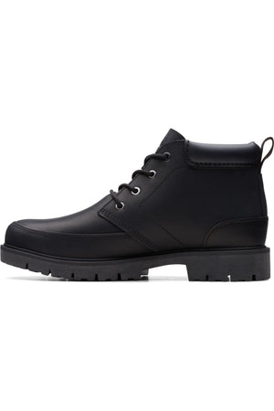 Clarks Rossdale Mid in Black Leather
