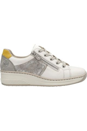 Rieker ladies lace up shoe 48700-80 in white