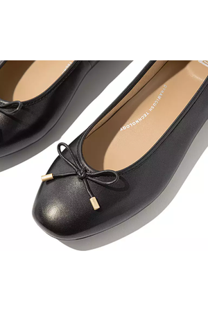 FitFlop Ballerina/Mary Jane in Black Leather