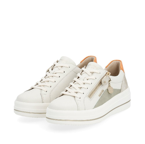 Remonte Ladies trainer D1C01-81 in White Combi