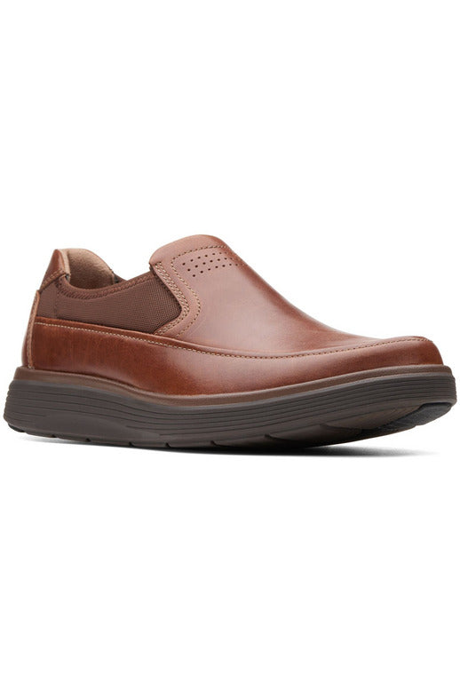 Clarks Un Abode Go in Tan Leather Extra Wide