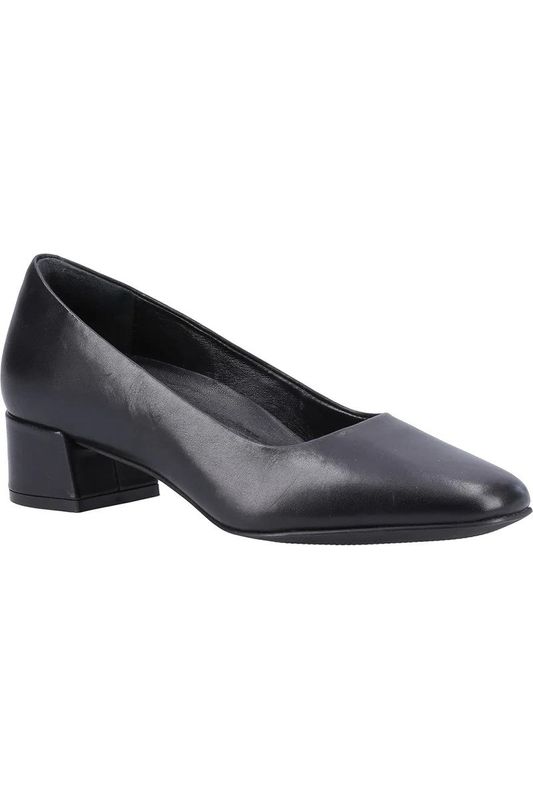 Hush Puppies Alina court shoe in black leather