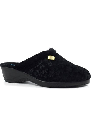 Lunar Amaretto Black Mule Slipper KLA223