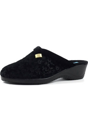 Lunar Amaretto Black Mule Slipper KLA223