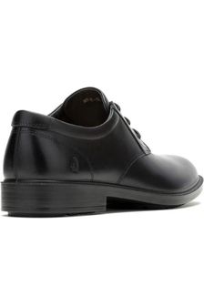 Hush Puppies Banker Lace Up in Black Leather