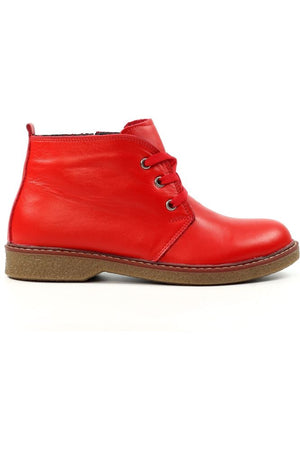 Lunar Claire II Red Leather Boot GLR014