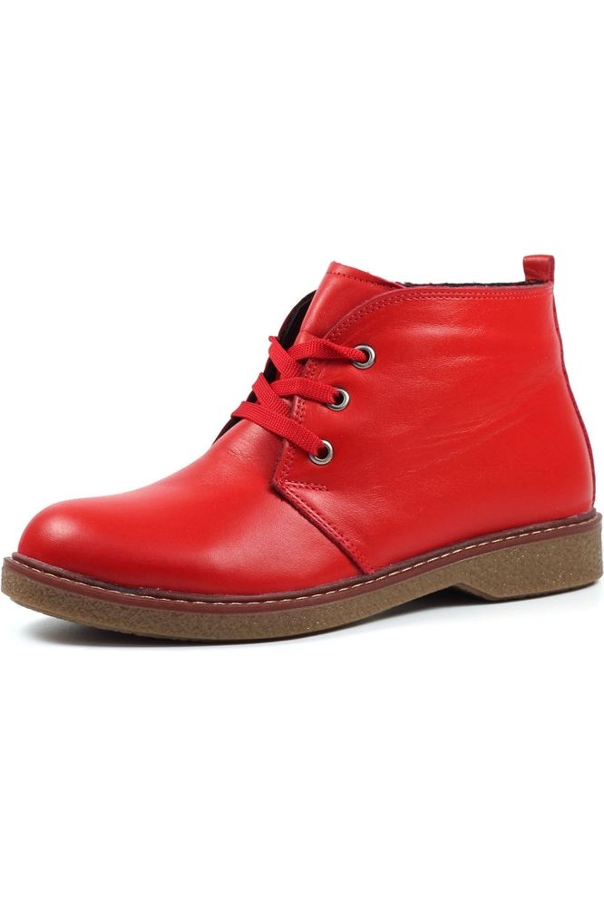 Lunar Claire II Red Leather Boot GLR014