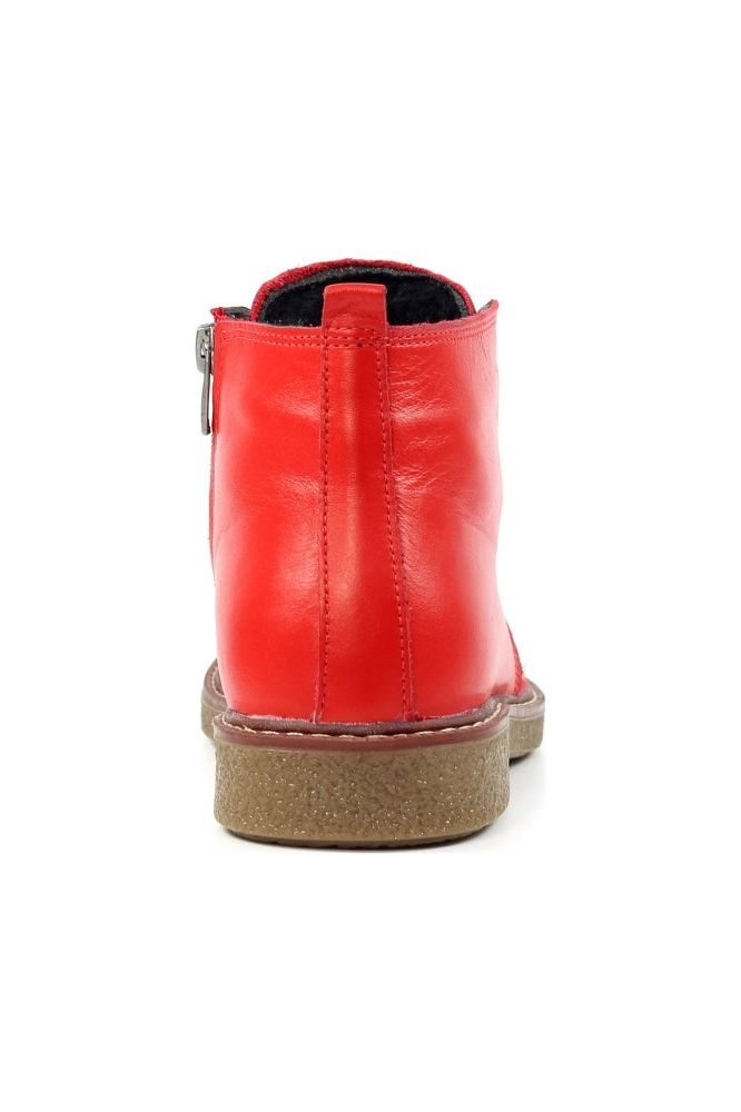 Lunar Claire II Red Leather Boot GLR014