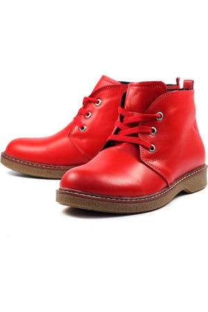 Lunar Claire II Red Leather Boot GLR014