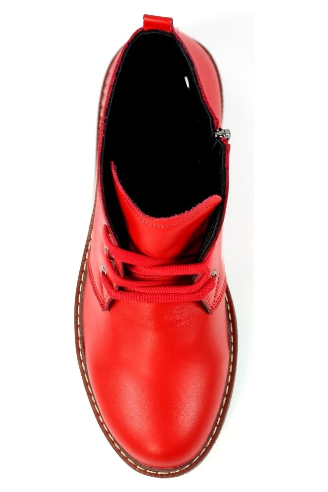 Lunar Claire II Red Leather Boot GLR014