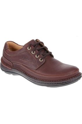 Clarks Nature Three Mahogany leather