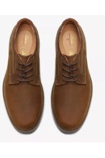 Clarks Un Shire Low in Beeswax Leather Extra Wide