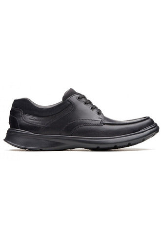 Clarks Cotrell Edge black smooth H Wide Fit