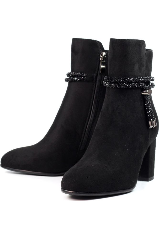 Lunar Fonda Black Ankle Boot GLX001