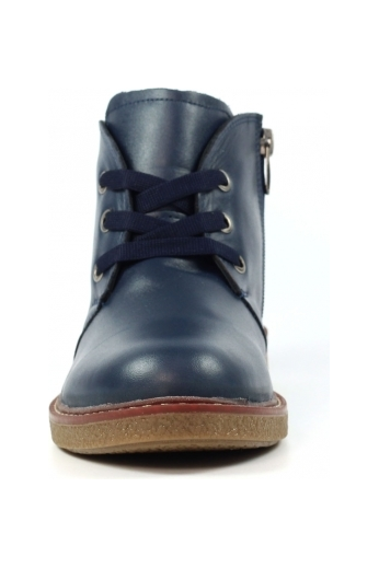 Lunar Claire II Navy Leather Boot GLR014