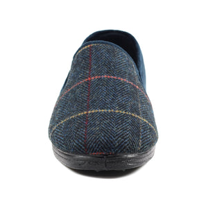 Lunar KMG116 Goodyear Harrison Navy Tweed Slipper