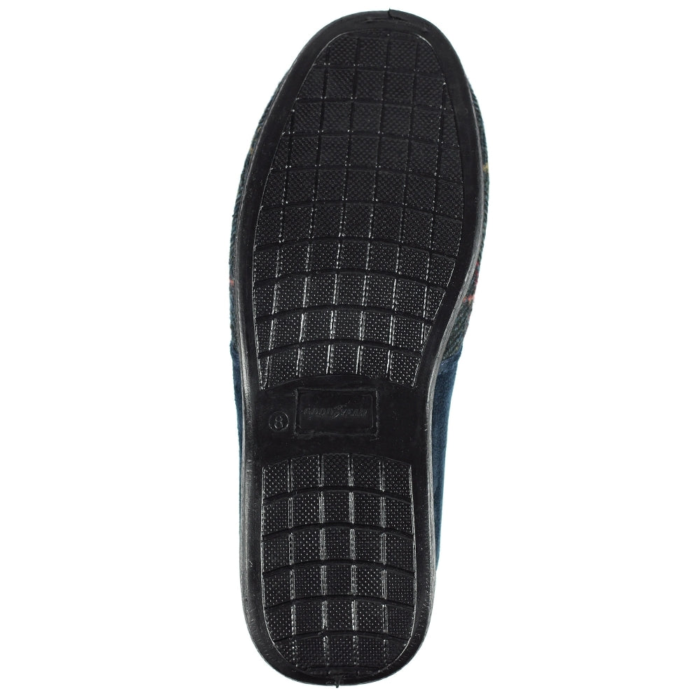 Lunar KMG116 Goodyear Harrison Navy Tweed Slipper