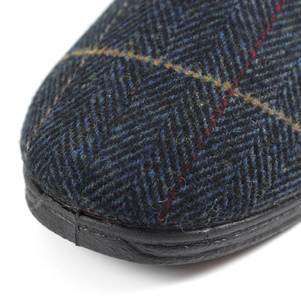 Lunar KMG116 Goodyear Harrison Navy Tweed Slipper