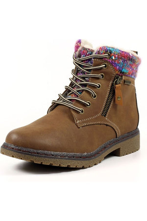 Lunar Jalapeno Tan Waterproof Ankle Boot GLB099