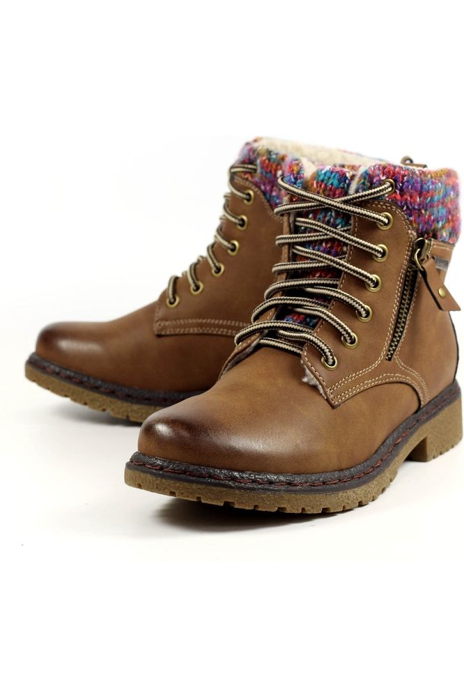 Lunar Jalapeno Tan Waterproof Ankle Boot GLB099