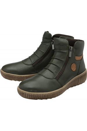 Lotus Atlanta ladies boot in Khaki Leather