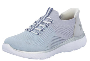 Rieker Ladies trainer M5066-30 in Aqua