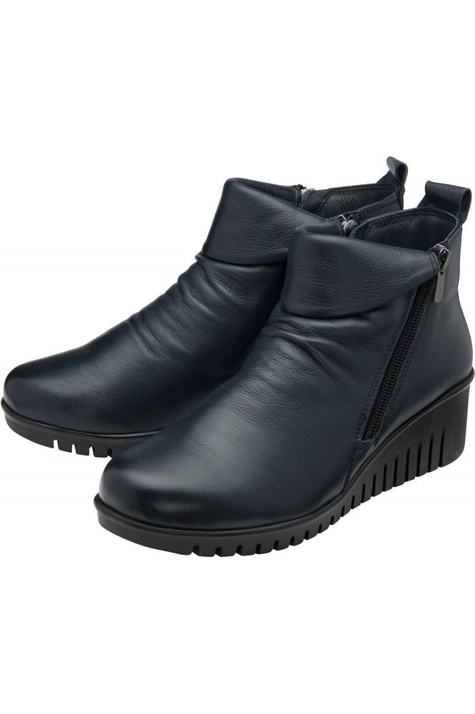 Lotus Cordelia boot in Navy Leather